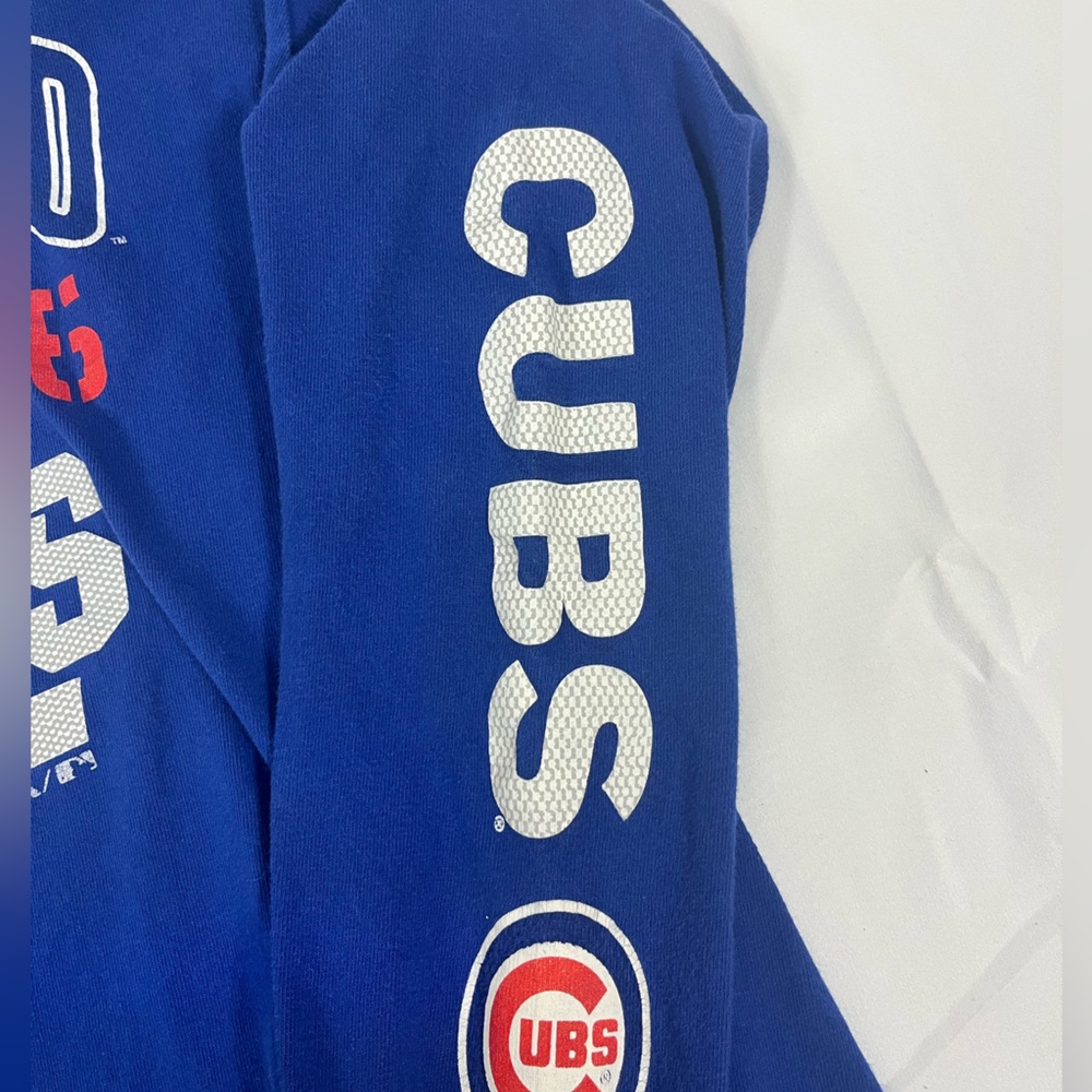 Majestic Chicago Cubs Long Sleeve Shirt Blue MLB Baseball Mens Size Medium - Picture 5 of 5